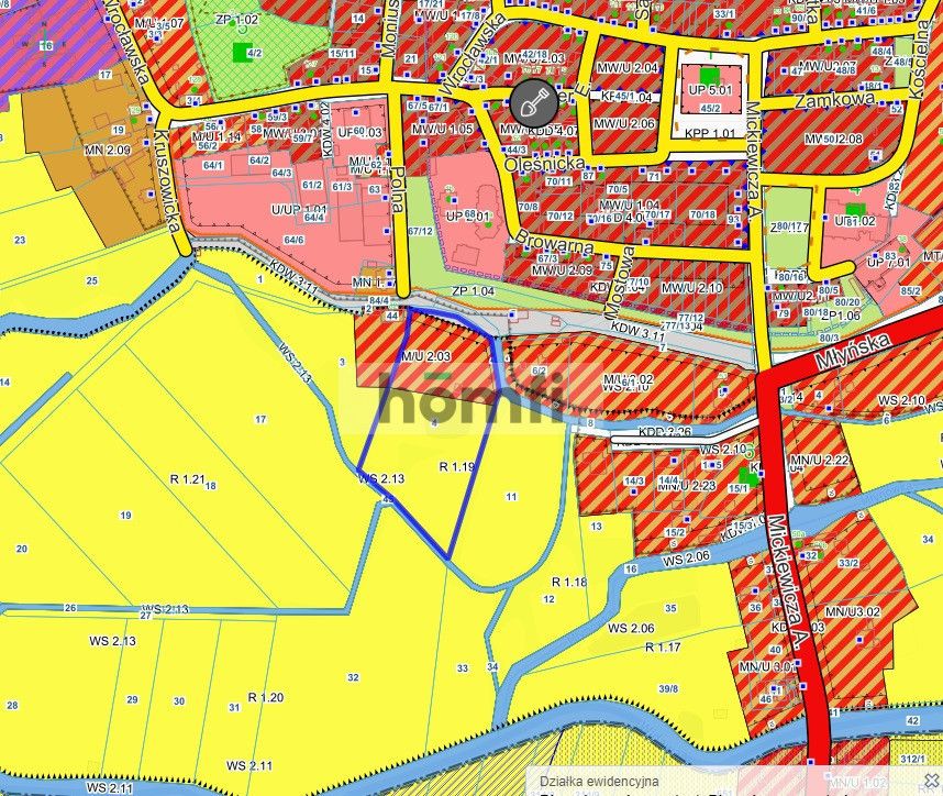 DZIAŁKA BUDOWLANA+RANCZO Z 2 STAWAMI, CENTRUM BIERUTÓW - Działka - Sprzedaż - Oleśnicki, Bierutów