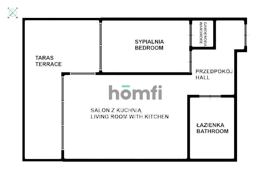 Beautiful apartment 57m2 with a terrace and view of the river - Apartment - Rent - Wrocław, Śródmieście / Plac Grunwaldzki