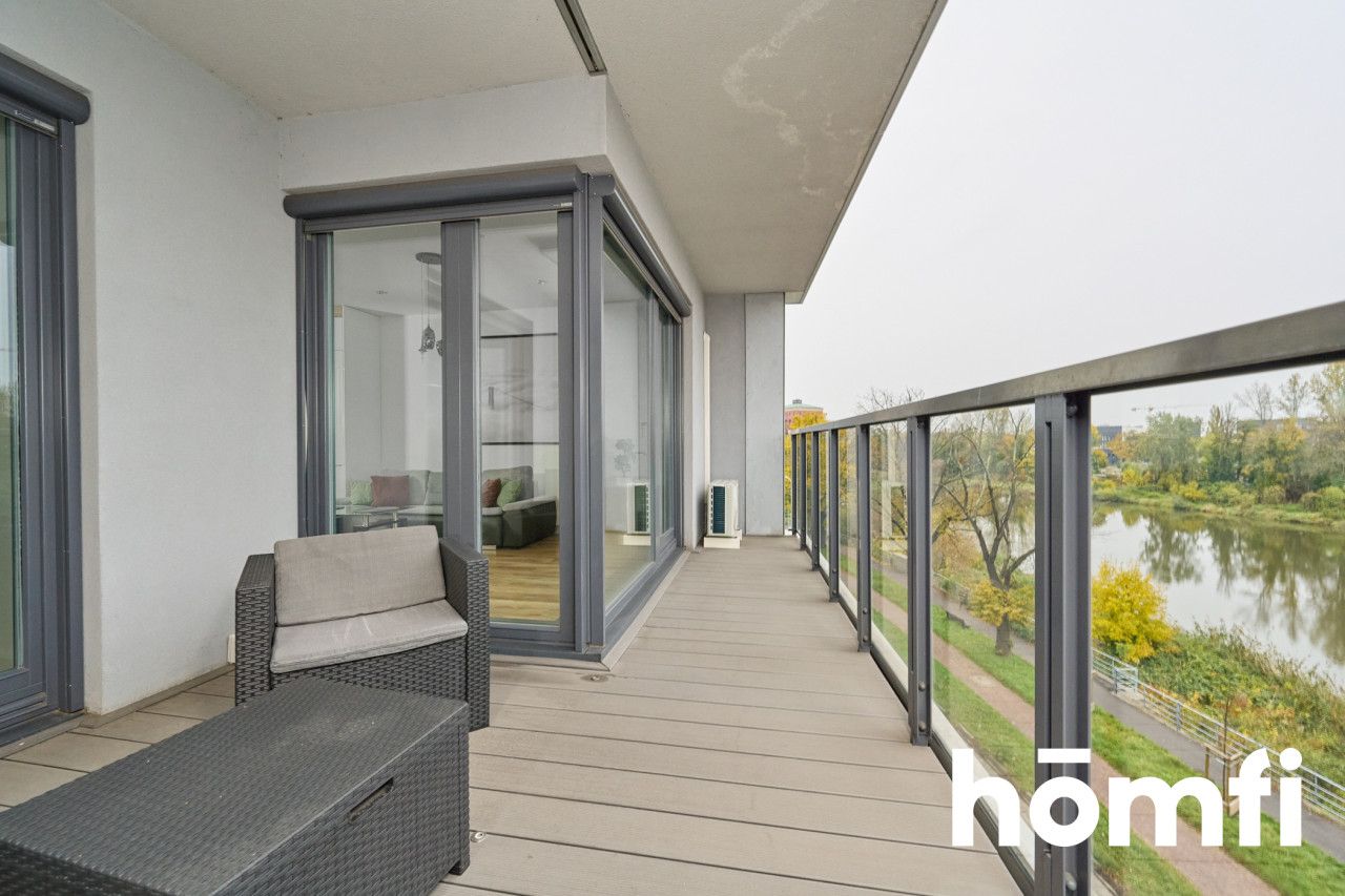 Beautiful apartment 57m2 with a terrace and view of the river - Apartment - Rent - Wrocław, Śródmieście / Plac Grunwaldzki