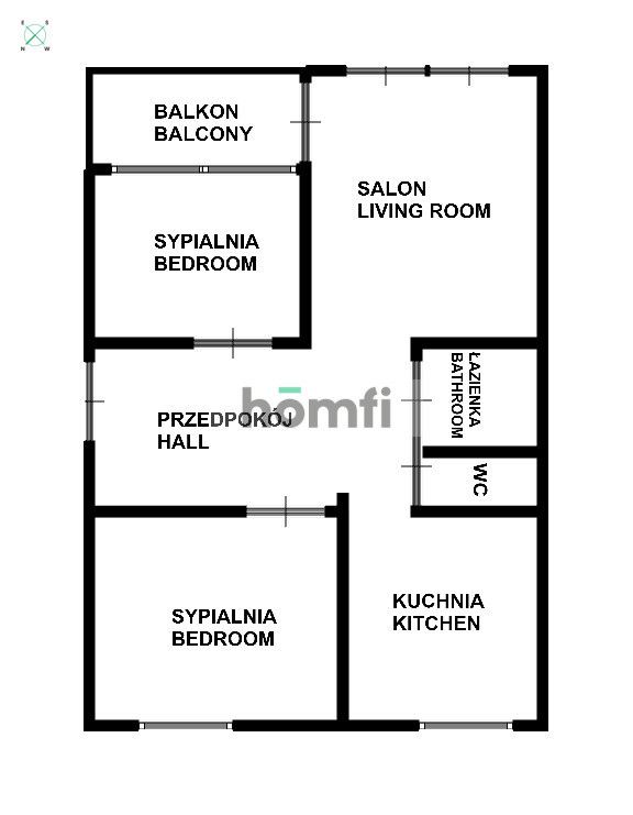 3-rooms apartment on Różanka - Квартира - Оренда - Wrocław, Psie Pole