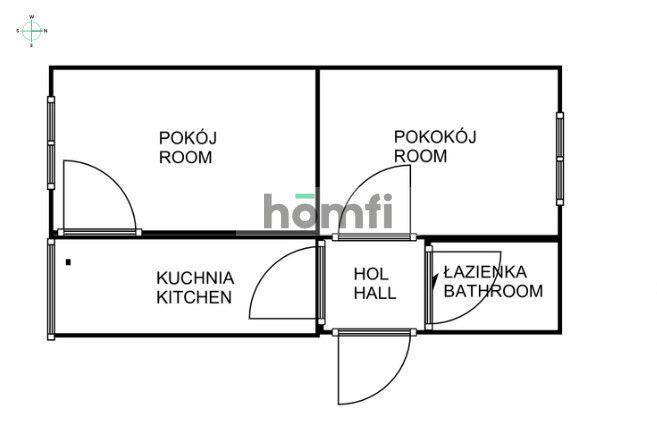 A spacious two-room apartment - Apartment - Rent - Gdańsk, Siedlce