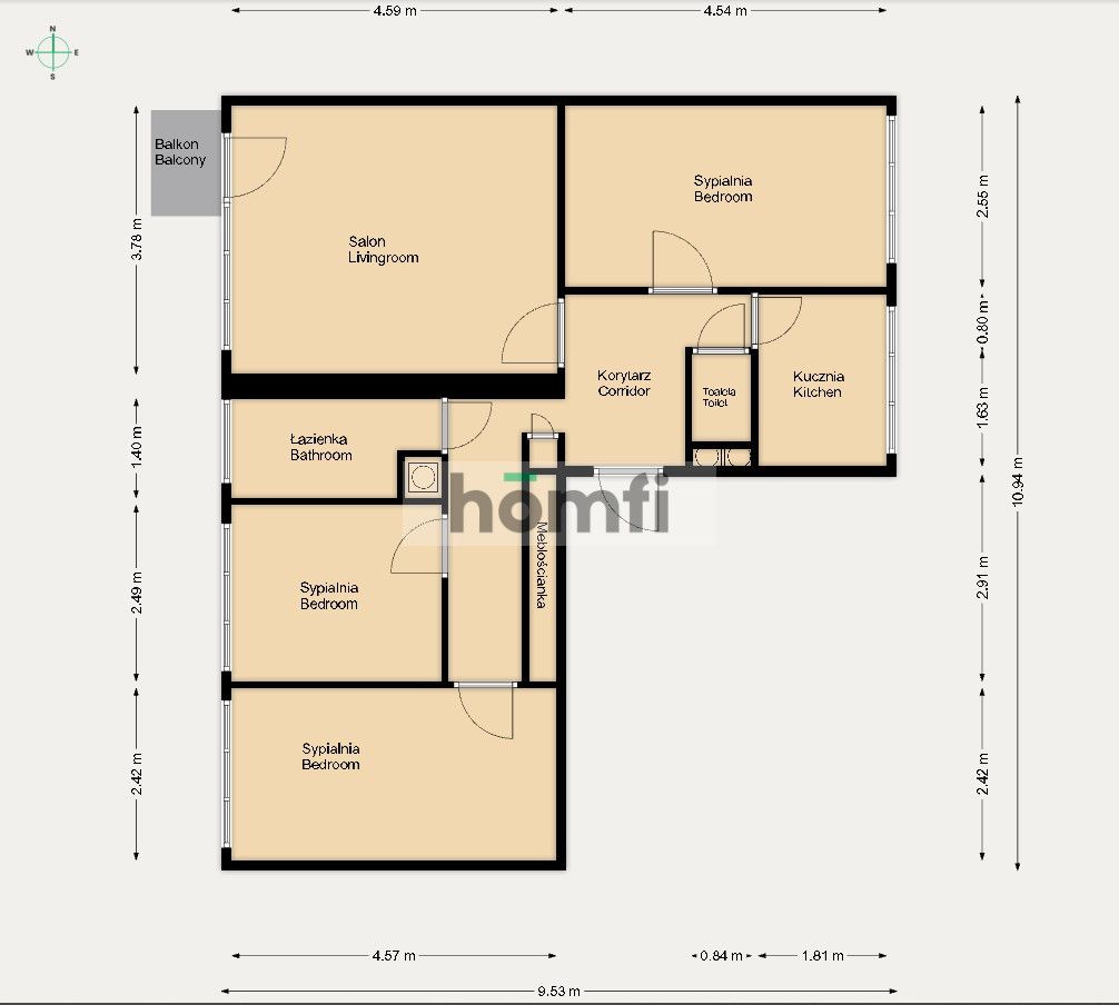 Apartment with Potential: Your Window to the World - Apartment - Sale - Olsztyn, Nagórki
