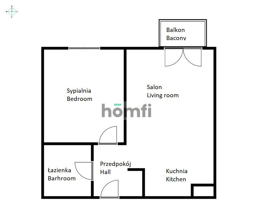 2-room apartment - Angel City - ul. Walońska - Apartment - Rent - Wrocław, Krzyki / Przedmieście Oławskie