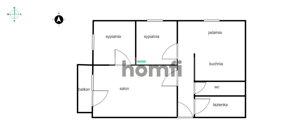 59,5 m2 z widokiem na panoramę miasta i zachód - Mieszkanie - Wynajem - Katowice, os. Gwiazdy