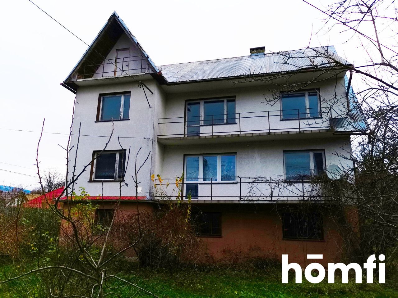 Gotowy do zamieszkania dom w Laskowej, z możliwością aranżacji 4 dużych mieszkań - Dom - Sprzedaż - Limanowski, Laskowa