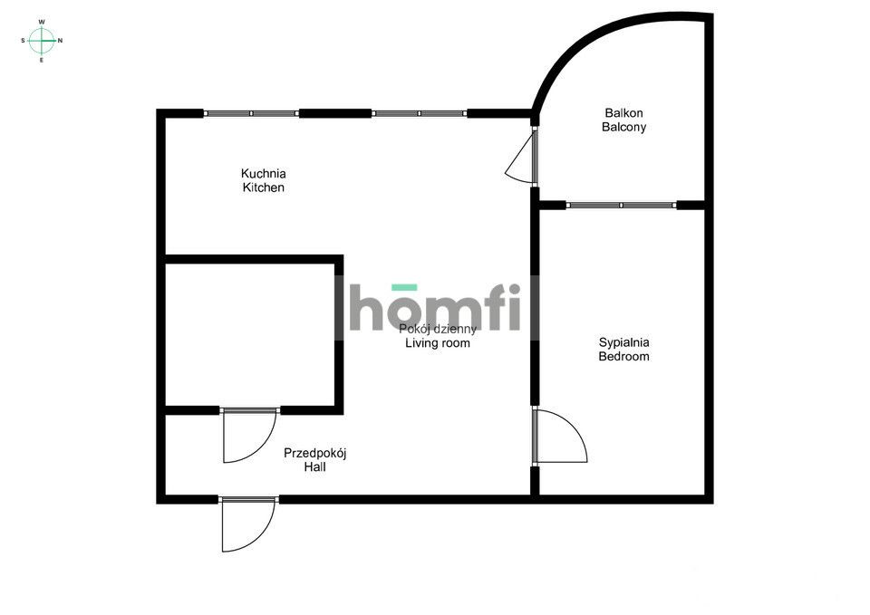 2-pokojowe mieszkanie przy ul. Bierutowskiej 8a - Mieszkanie - Wynajem - Wrocław, Psie Pole