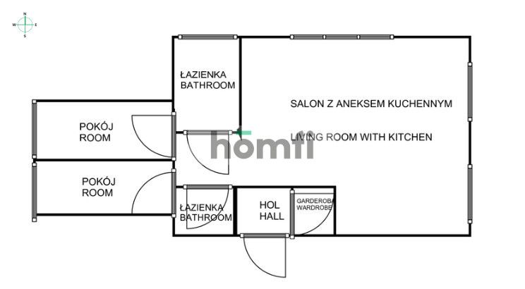 3 room apartment with hall and sea view - Apartment - Rent - Gdańsk, Zaspa