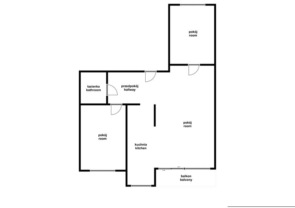 Mieszkanie 3 pokojowe z balkonem - Zakrzów - Mieszkanie - Wynajem - Wrocław, Psie Pole