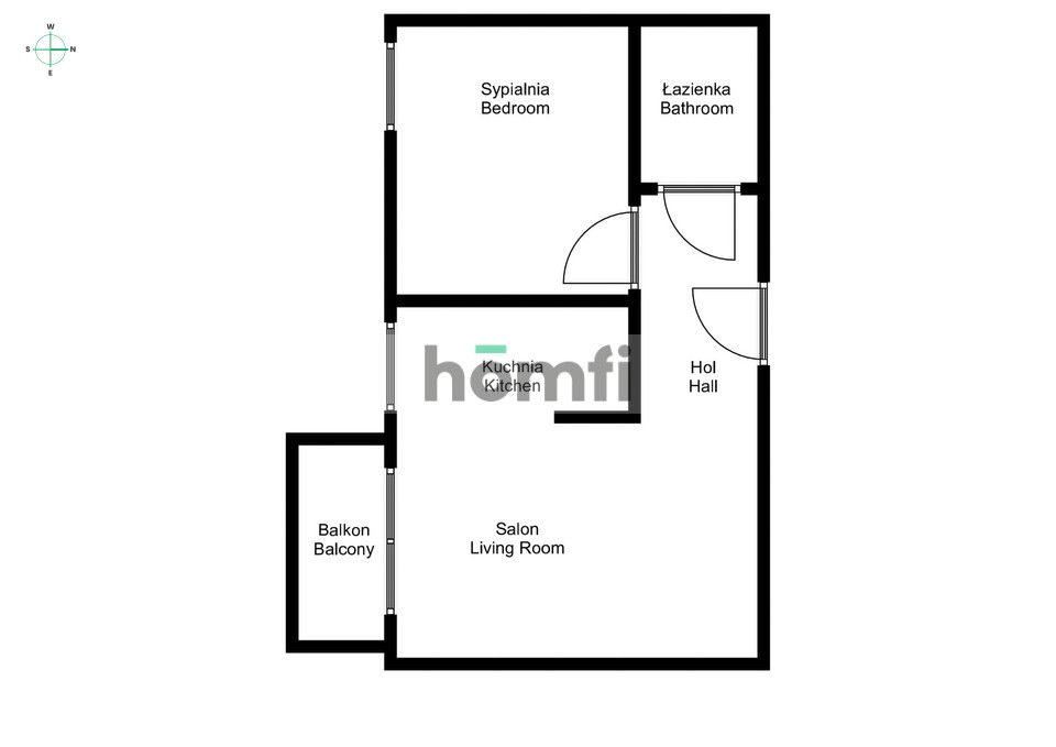 2-room apartment for rent Poznań/Nowe Miasto - Apartment - Rent - Poznań, Nowe Miasto