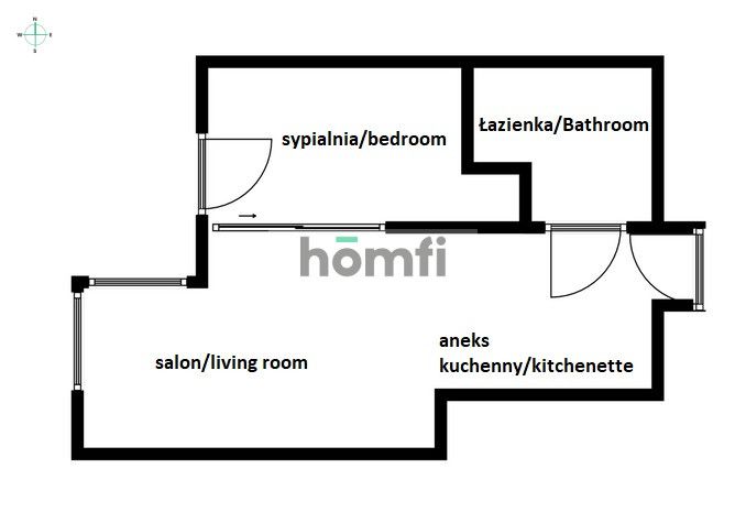 Letnica, 2 rooms, high standard - Apartment - Rent - Gdańsk, Letnica