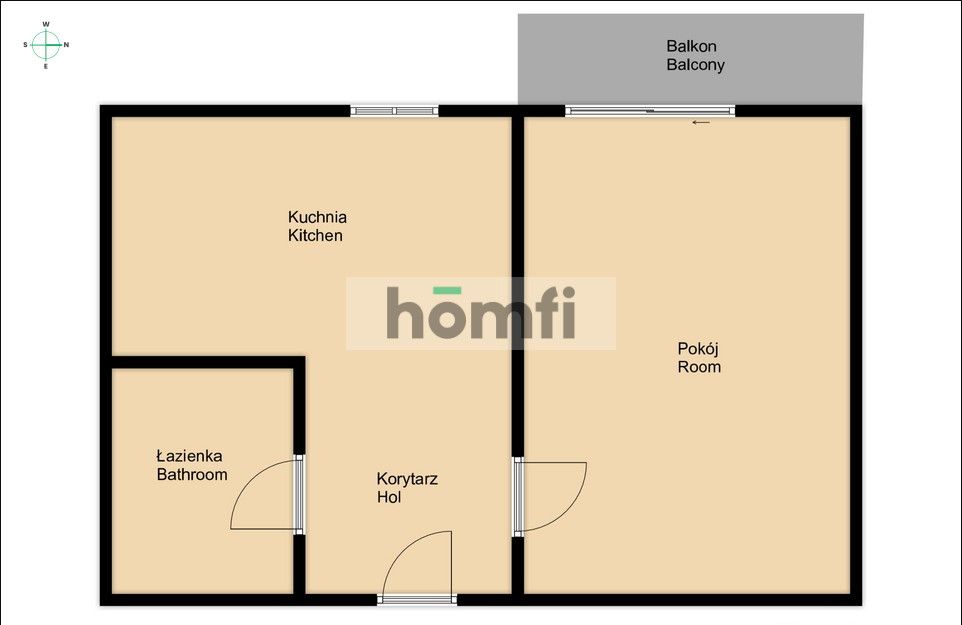 Cozy studio apartment on Rapackiego street in Radom - Apartment - Rent - Radom, Gołębiów II