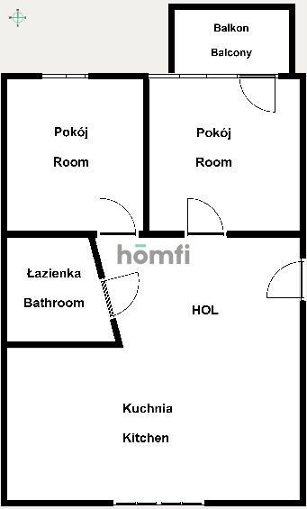 Comfortable 2-room apartment with a balcony, 50 sq m. - Apartment - Sale - Kraków, Ruczaj