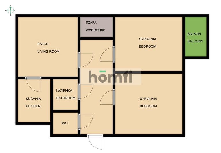 Przestronne 3 pokoje do własnej aranżacji, Planty - Mieszkanie - Sprzedaż - Radom, Planty