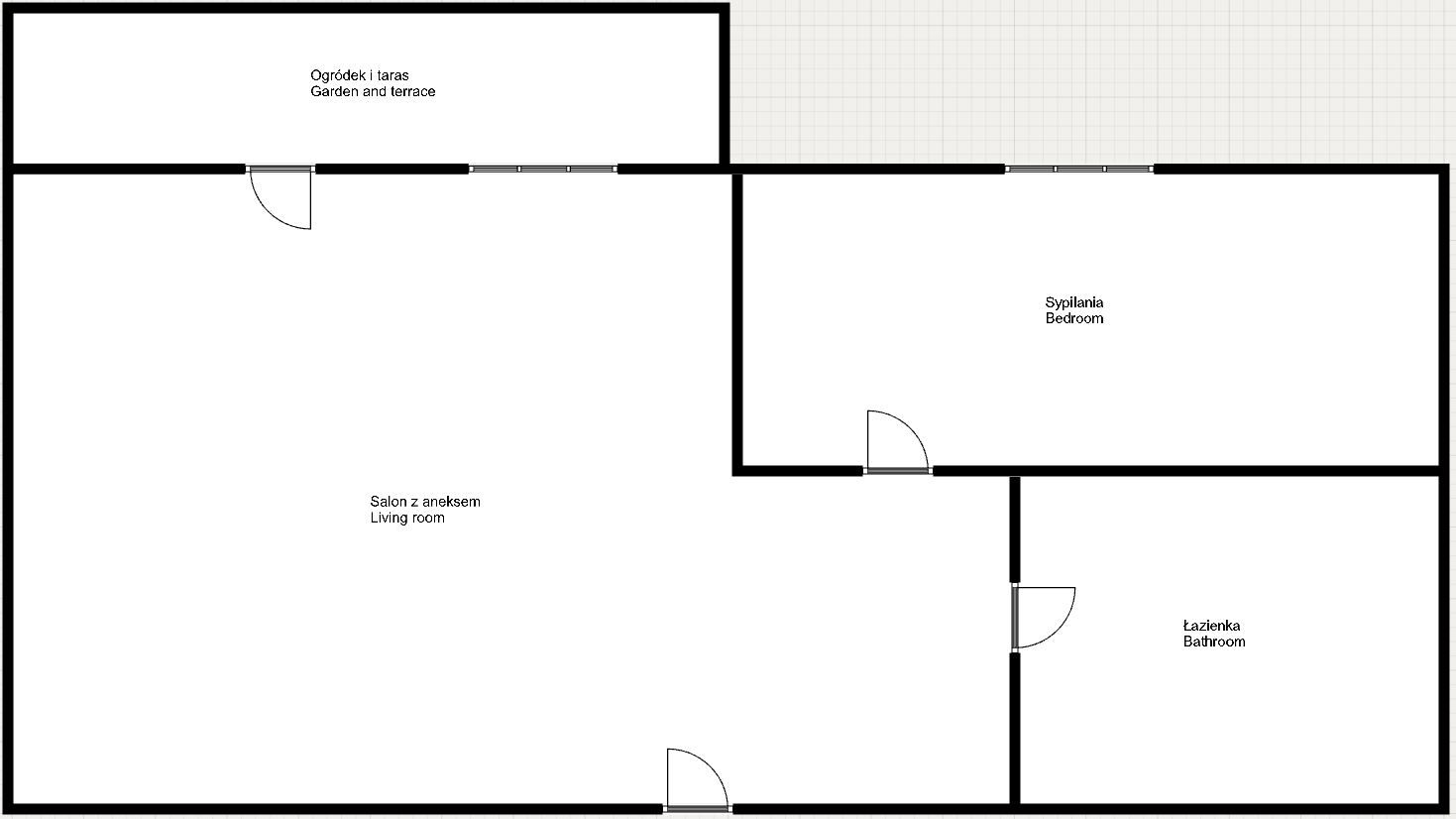 Mieszkanie z ogródkiem na Klecinie - Mieszkanie - Wynajem - Wrocław, Krzyki / Klecina