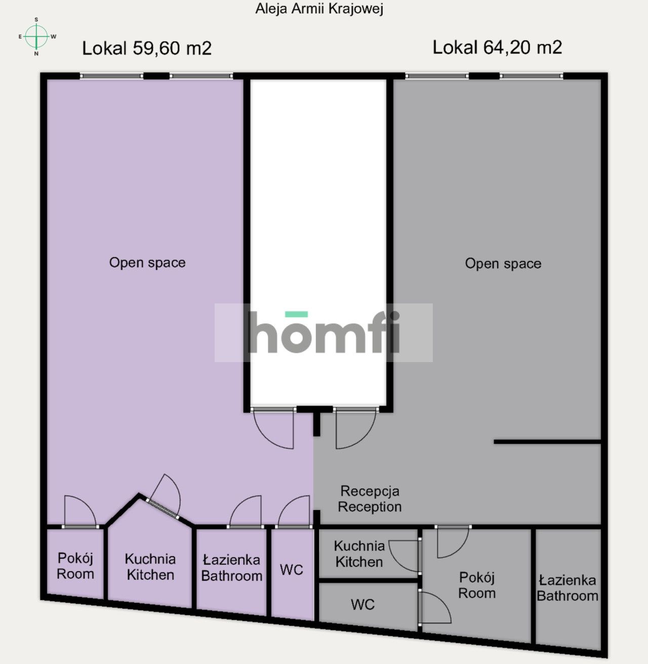 Office for rent with air conditioning I buy on installments I parking I great location - Commercial premises - Rent - Wrocław, Krzyki / Huby