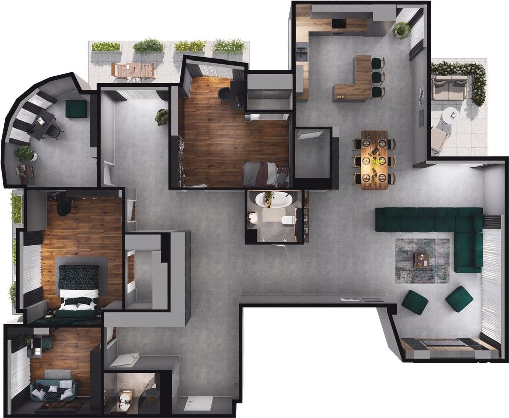 Niepowtarzalny apartament z widokiem na panoramę - Mieszkanie - Sprzedaż - Olsztyn, Śródmieście