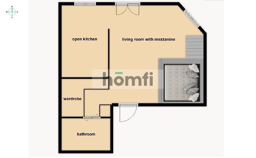 Klimatyczna kawalerka z antresolą w kamienicy - Mieszkanie - Wynajem - Warszawa, Mokotów