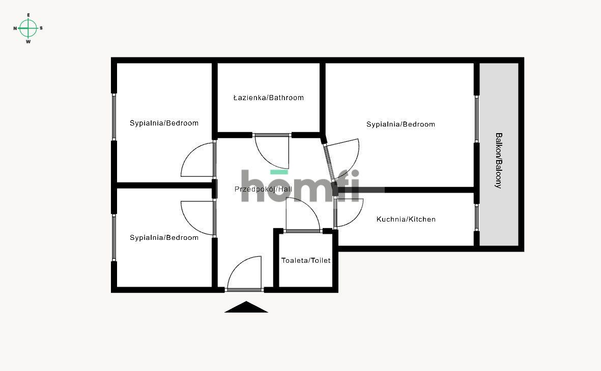 3 Separate rooms, air conditioning, good location, tram - Apartment - Rent - Kraków, Podgórze / Podgórze Duchackie
