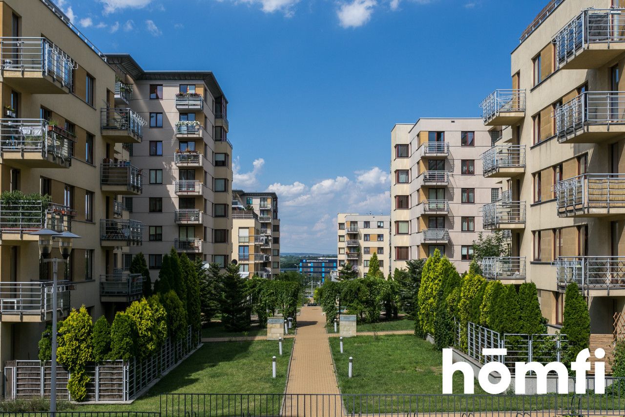 A two-room apartment with a large balcony, located in the European housing estate, guarded with security and monitoring - Apartment - Rent - Kraków, Ruczaj