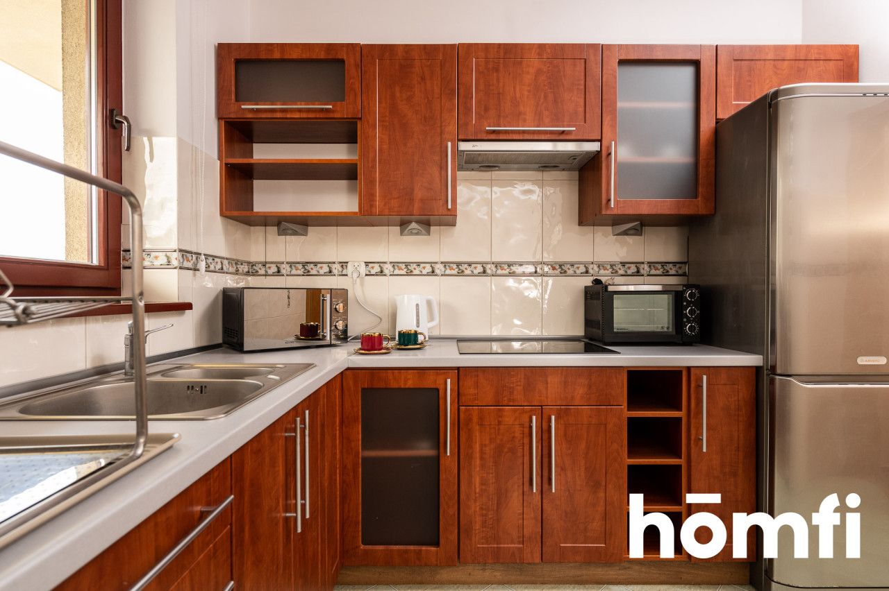 A two-room apartment with a large balcony, located in the European housing estate, guarded with security and monitoring - Apartment - Rent - Kraków, Ruczaj