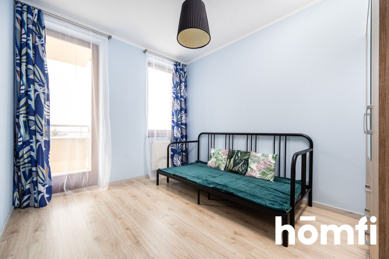 A two-room apartment with a large balcony, located in the European housing estate, guarded with security and monitoring - Apartment - Rent - Kraków, Ruczaj