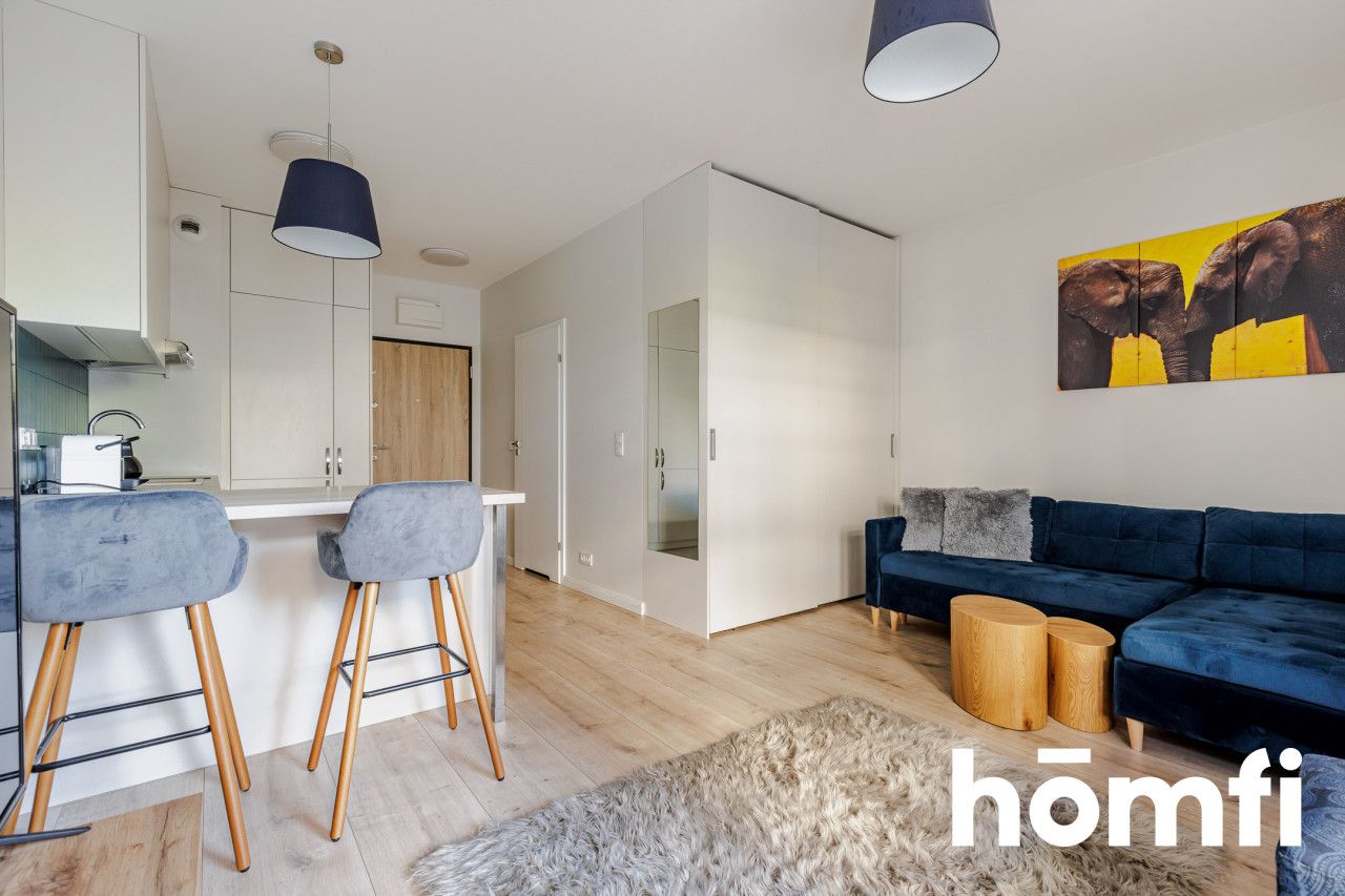 Kawalerka z ogrodem i garażem w nowym budownictwie - Mieszkanie - Sprzedaż - Warszawa, Praga-Południe / Gocław