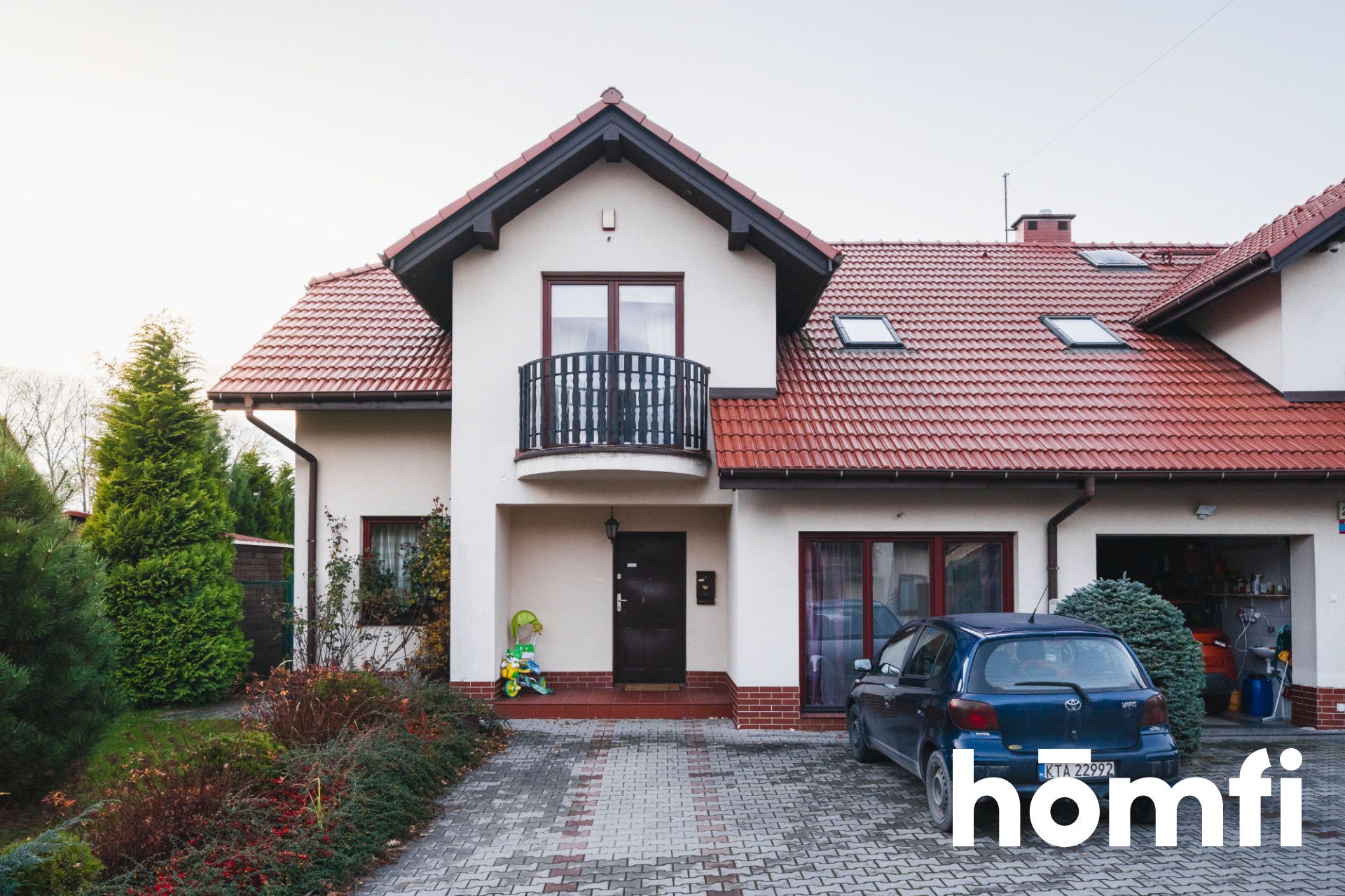 Komfortowy bliźniak na sprzedaż, 4 pokoje, salon z dużą kuchnią, taras i ogród - Konary | Mogilany - Dom - Sprzedaż - Krakowski, Mogilany / Konary