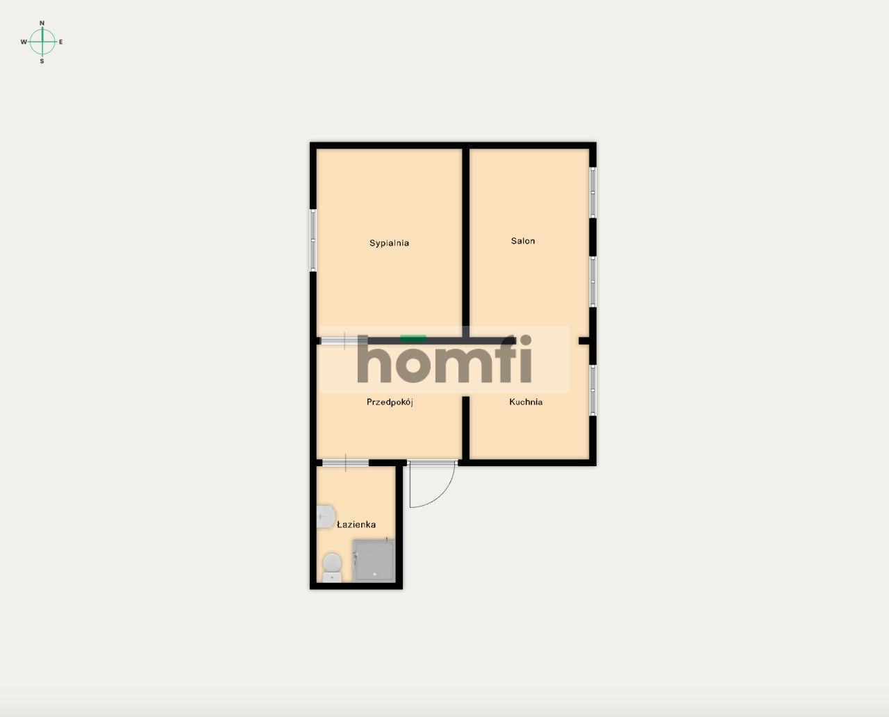 Mieszkanie po remoncie w centrum Pabianic - Mieszkanie - Sprzedaż - Pabianicki, Pabianice