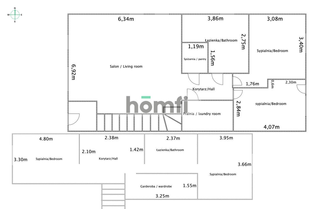137 m to the entrance on Wapienne - Дім - Продаж - Lublin, LSM