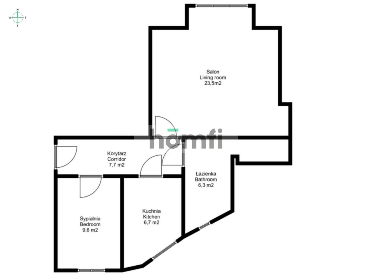 Mieszkanie Wilda - 53 m2 - bezczynszowe! - Mieszkanie - Wynajem - Poznań, Wilda