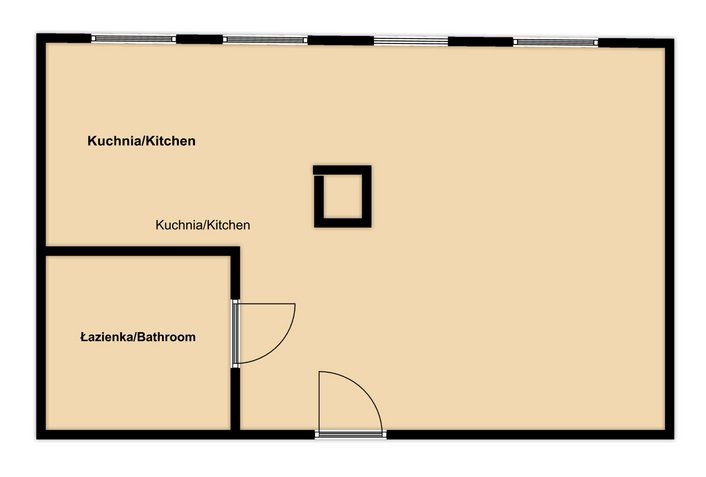 Nietuzinkowa kawalerka przy ulicy Kluczborskiej. Dostępna od zaraz. - Mieszkanie - Wynajem - Kraków, Krowodrza