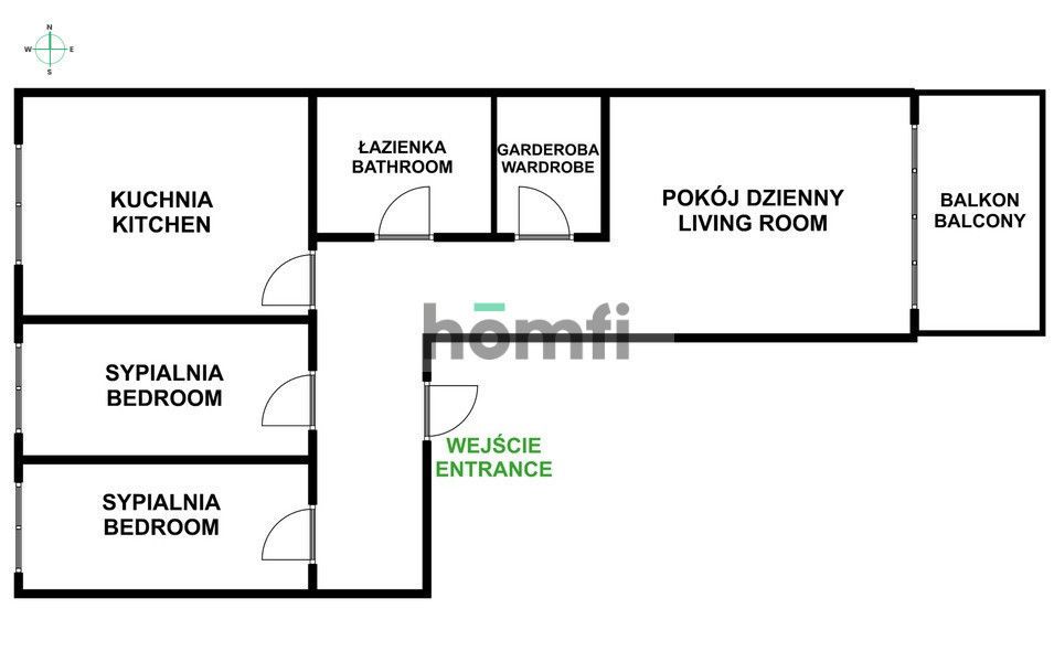 3-POKOJOWE Z BALKONEM, KLIMATYZACJĄ I GARDEROBĄ - Mieszkanie - Wynajem - Wrocław, Psie Pole / Zgorzelisko