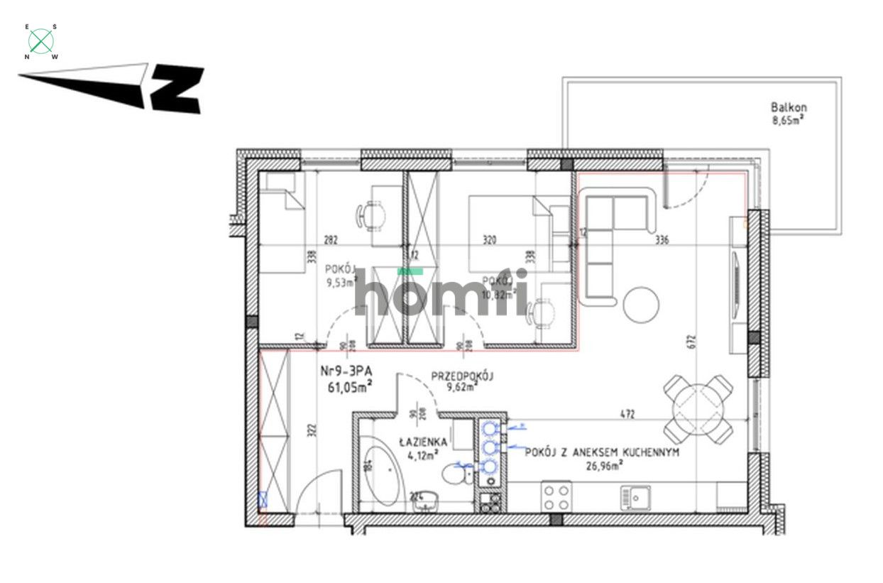APARTAMENT Z WIDOKIEM I CENTRUM W ZASIĘGU RĘKI! - Mieszkanie - Wynajem - Olsztyn, Kościuszki