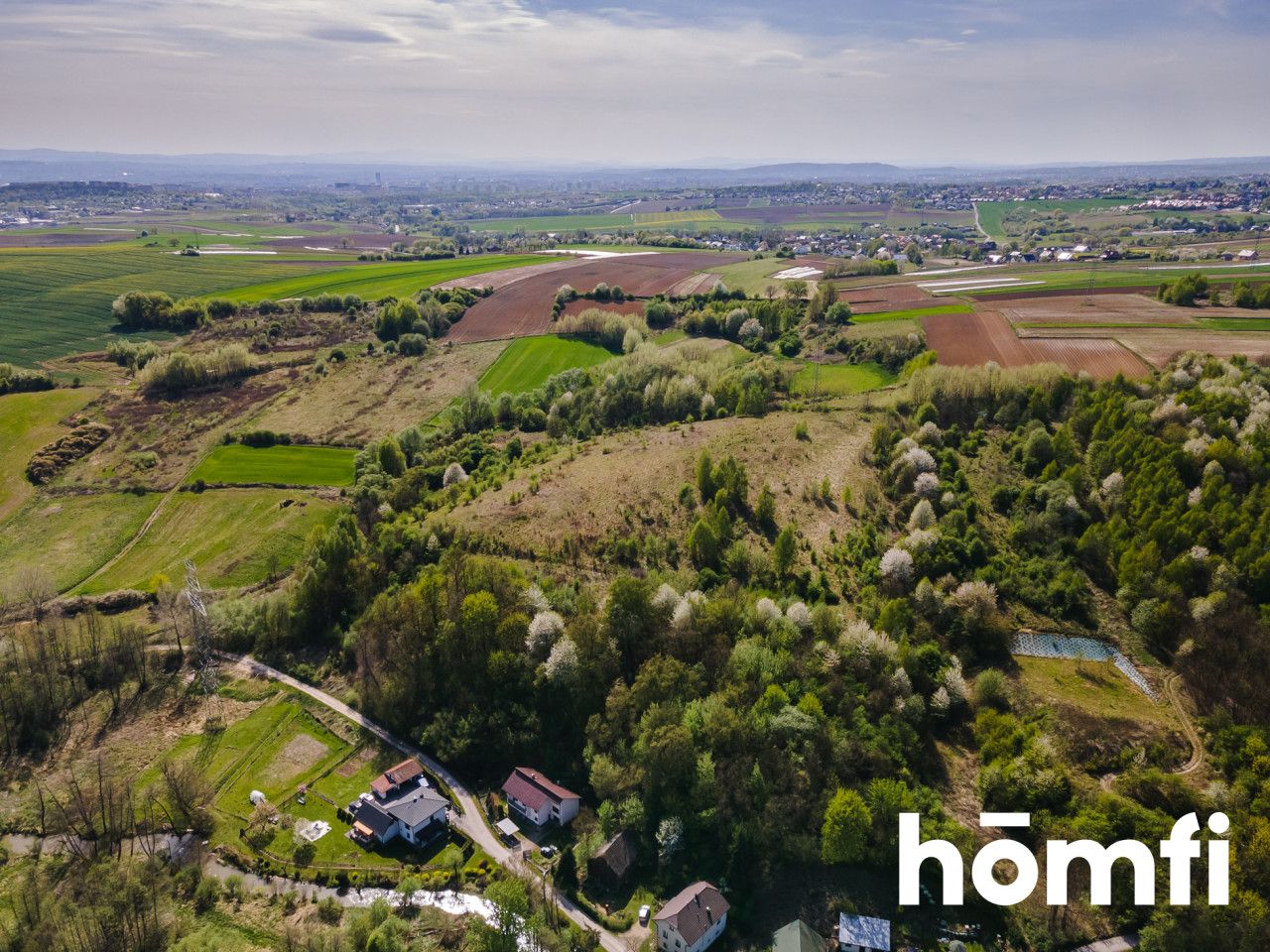 A scenic plot with a villa construction project - Plot - Sale - Krakowski, Michałowice / Książniczki