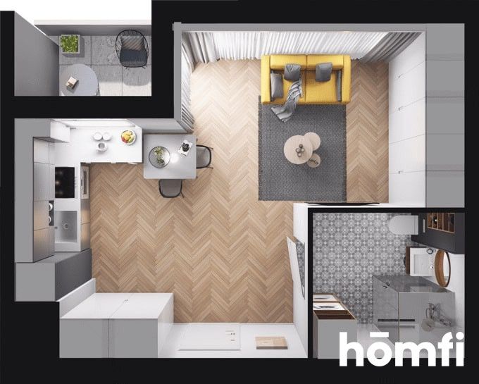 Kawalerka z możliwością przerobienia na dwa pokoje - Mieszkanie - Sprzedaż - Warszawa, Bemowo