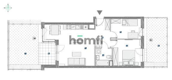 TRZYPOKOJOWE MIESZKANIE PRZY GALERII MOKOTÓW - Mieszkanie - Wynajem - Warszawa, Mokotów