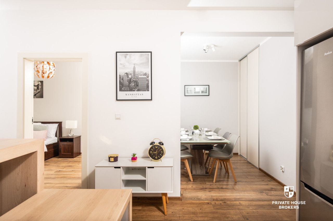 Bunscha / Federowicza, 50m²: great 2-room apartment with a balcony | Czerwone Maki | Shell | Ruczaj - Apartment - Rent - Kraków, Ruczaj