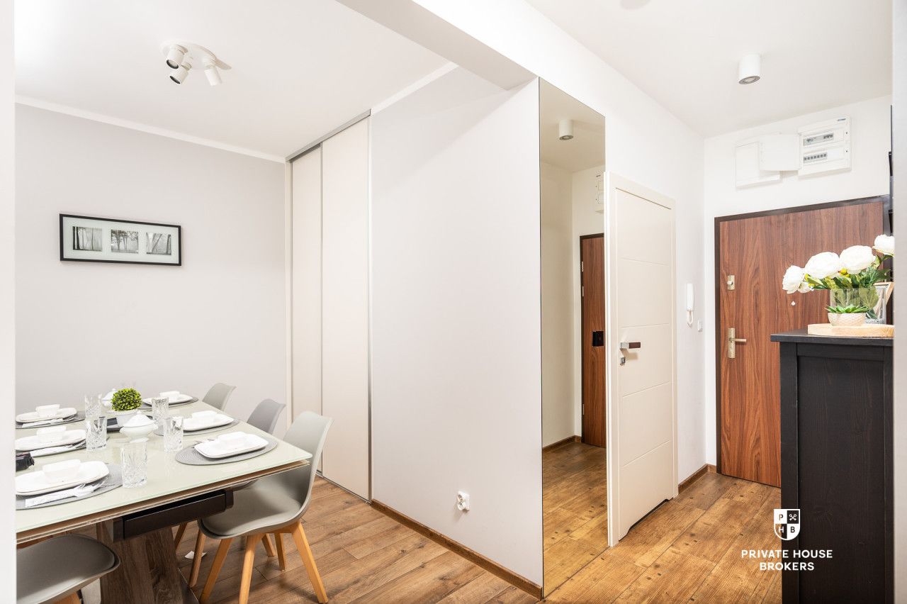Bunscha / Federowicza, 50m²: great 2-room apartment with a balcony | Czerwone Maki | Shell | Ruczaj - Apartment - Rent - Kraków, Ruczaj