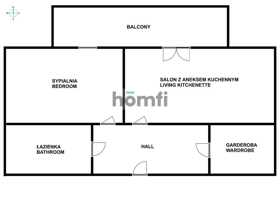 2 pokojowe, 54m2, ul. Mała Góra, Bieżanów - Mieszkanie - Wynajem - Kraków, Podgórze / Bieżanów