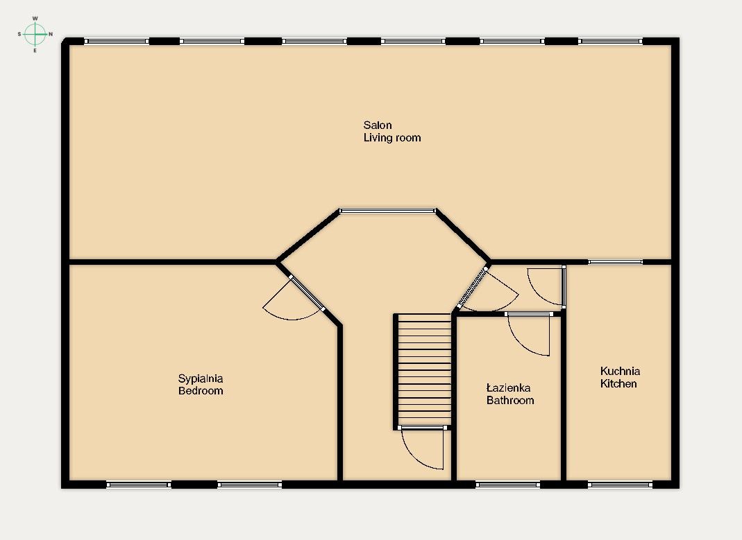 C5-Room Apartment in a Quiet Area of Barczewo. - Дім - Продаж - Olsztyński, Barczewo
