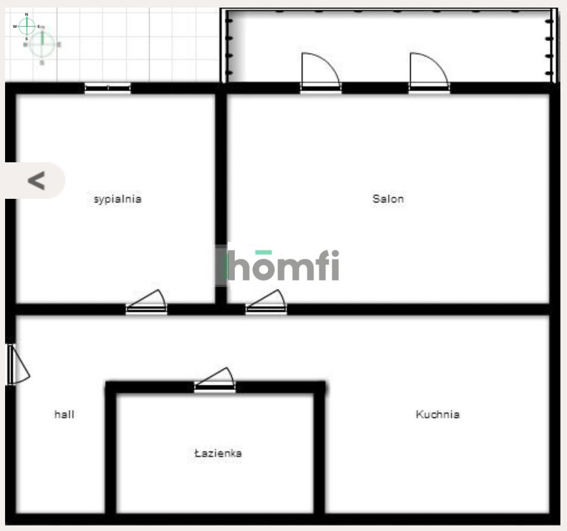 2 - pokojowe z tarasem, 55 m2 / Hubska - Mieszkanie - Wynajem - Wrocław, Krzyki / Huby
