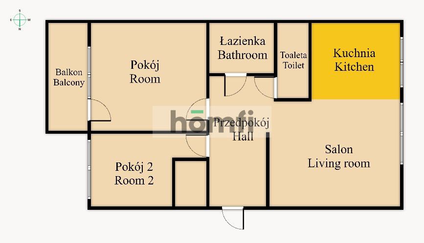 Stylowe 3 pokojowe mieszkanie,60m2, Południe - Mieszkanie - Wynajem - Radom, Południe