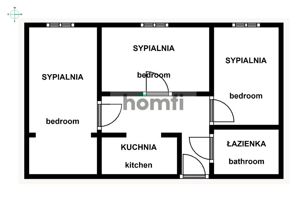 Centralna, 49m²: 3 osobne pokoje + piwnica | Czyżyny - Mieszkanie - Sprzedaż - Kraków, Nowa Huta / Czyżyny