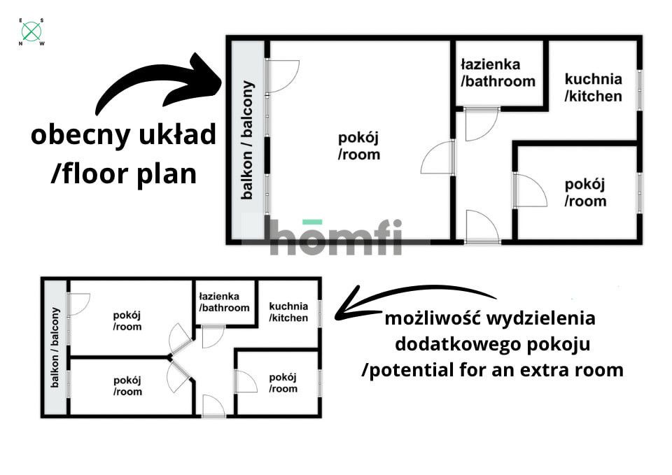 Mieszkanie z dużym balkonem | Osiedle Młodości - Mieszkanie - Sprzedaż - Chrzanowski, Chrzanów