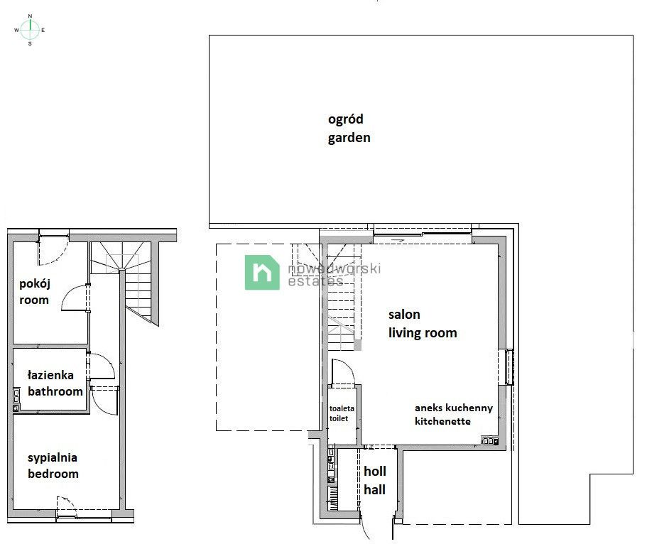 A modern duplex apartament with a private garden and two parking slots in Zielonki - Apartment - Rent - Krakowski, Zielonki