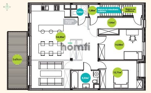 2 poziomowe mieszkanie przy ul. Agrestowej, Ołtaszyn - Mieszkanie - Sprzedaż - Wrocław, Krzyki / Ołtaszyn