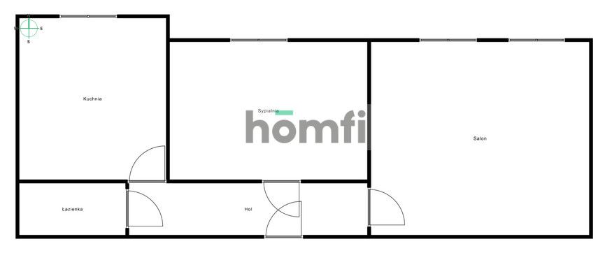 A two-bedroom apartment in a tenement house on Krasińskiego Street in Wrocław - Apartment - Sale - Wrocław, Krzyki / Przedmieście Oławskie