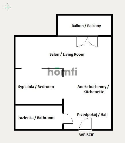 Klimatyzowane studio na wynajem (ul. Wrocławska) - Mieszkanie - Wynajem - Kraków, Krowodrza