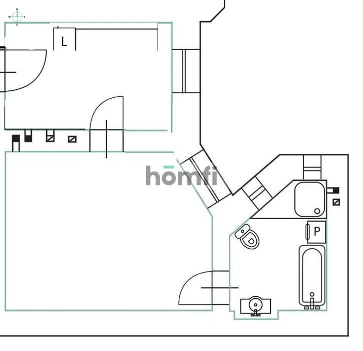 Dwupokojowe mieszkanie do wynajęcia, Śródmieście - Mieszkanie - Wynajem - Łódź, Śródmieście