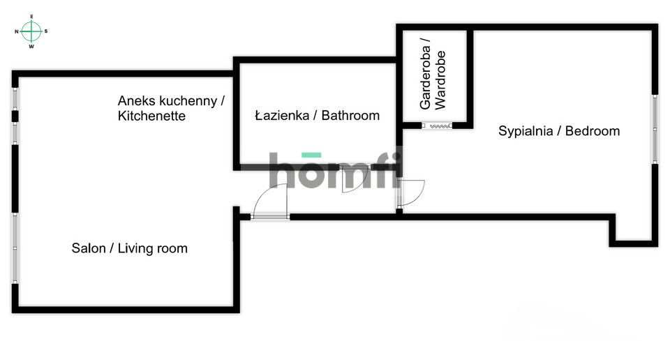 2 pokoje | Grzegórzki | Galeria Kazimierz - Mieszkanie - Wynajem - Kraków, Śródmieście / Grzegórzki